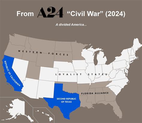 civil war 2024 movie map